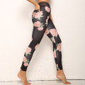 Custom print colorful floral workout fitness yoga pants leggings tights for women